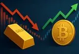 چرخش بی‌سابقه در واکنش بازارها؛ طلا در مسیر نزولی، بیت‌کوین در مدار صعود